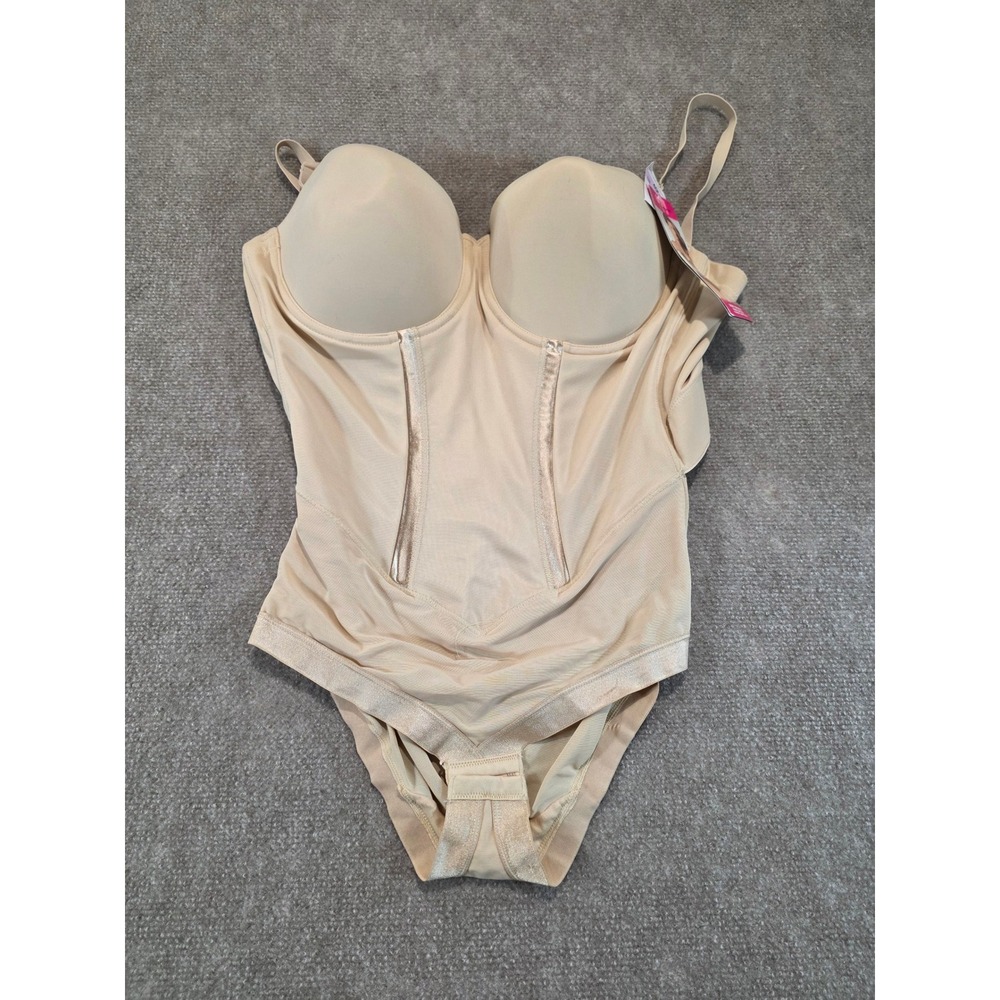 Maidenform Flexees Body Briefer Firm Control Shapewear 1256 Beige 40D NEW